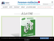 Tablet Screenshot of femmes-medecins.com